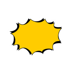 Speech text Used to insert bubble text. icon vector.