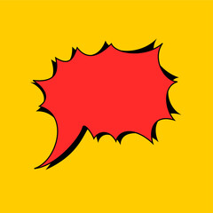 Speech text Used to insert bubble text. icon vector.