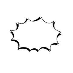 Speech text Used to insert bubble text. icon vector.