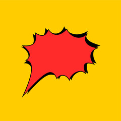 Speech text Used to insert bubble text. icon vector.