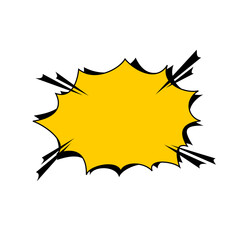 Speech text Used to insert bubble text. icon vector.