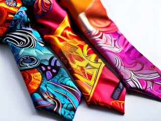 화려한 디자인의 넥타이