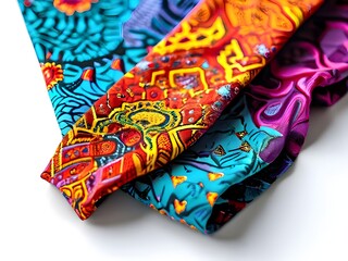 화려한 디자인의 넥타이