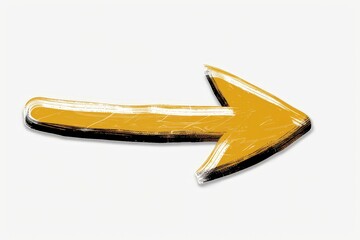 A Hand-Drawn Arrow Marker in High Resolution