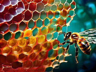 벌집 근접 사진