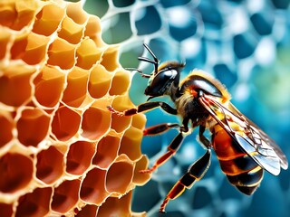 벌집 근접 사진