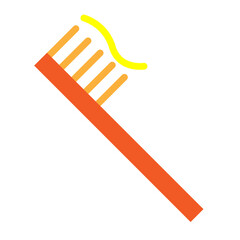 Toothbrushing Vector Flat Icon Design