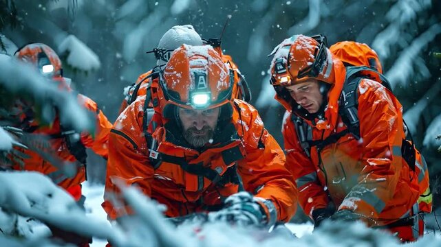 At the scene of the accident, the paramedic mobile car medical emergency team successfully saved lives and worked as a happy team.