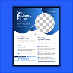 Corporate business flyer design brand vector marketing advertising color with A4 size template