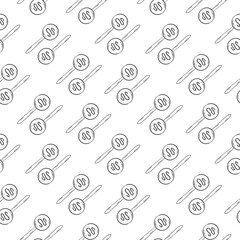 food pattern, seamless pattern of food and beverage in hand drawn style pattern background