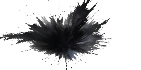 Paint stains black blotch background. Grunge Design Element. Brush Strokes. Vector illustration	