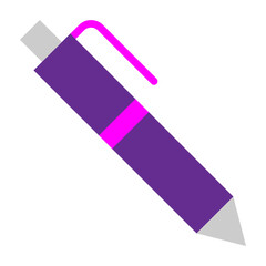 Pen Vector Flat Icon Design