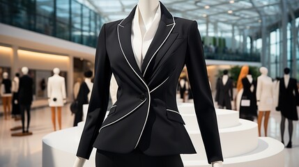 Fototapeta premium group of people walking in a shop