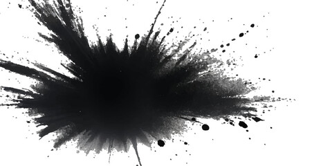 Paint stains black blotch background. Grunge Design Element. Brush Strokes. Vector illustration	