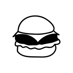 burger vector hand drawing 