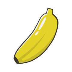 Banana fruit illustration vector