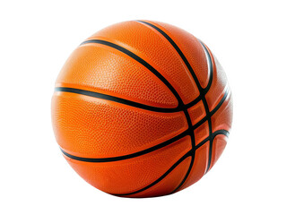 Fototapeta premium A vibrant orange basketball with distinct black lines, perfect for sports-themed projects and creative designs.