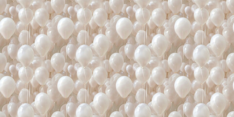 a fancy of pattern background of white balloon, white, soft focus, blurred photography
