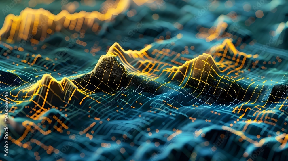 Poster Complex Geospatial Data Visualizations Showcasing Analytical Insights and Geographic Information