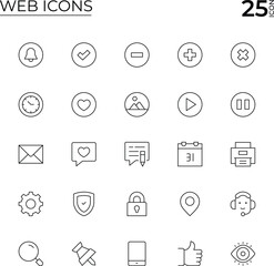 Web Stock Line Icons