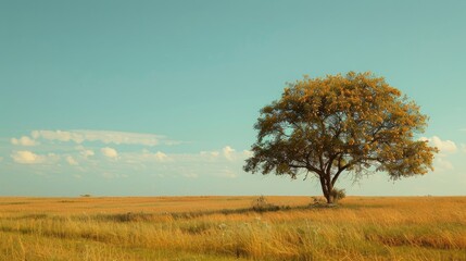 Fototapeta premium Butea monosperma tree in the farm field