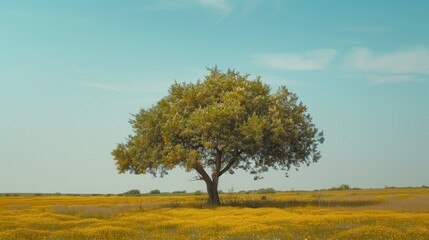 Obraz premium Butea monosperma tree in the farm field