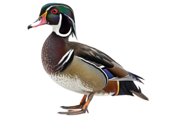 Wood Duck isolated