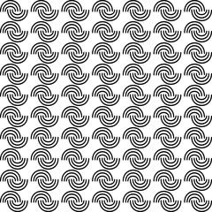 Abstract, Geometric, circle, curve, shape pattern, Illustration, vector, alternating overlapping, orderly arrangement background, black and white, banner, website, template, dark.