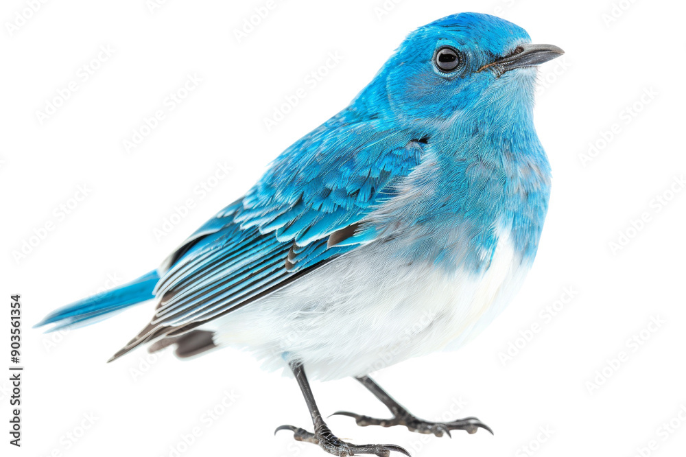 Wall mural blue bird isolated