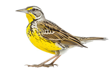 Fototapeta premium Yellow Bird with Black Spots 
