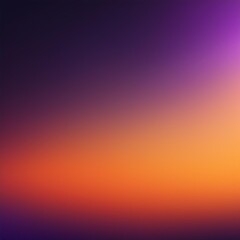 Naklejka premium Dark purple and orange gradient abstract background banner with blur