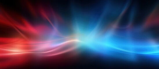 Abstract Blue and Red Swirling Design