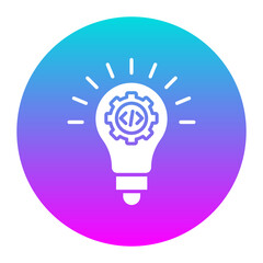 Fototapeta premium Innovation vector icon. Can be used for No Code iconset.