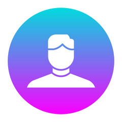 Male Face vector icon. Can be used for Skincare iconset.