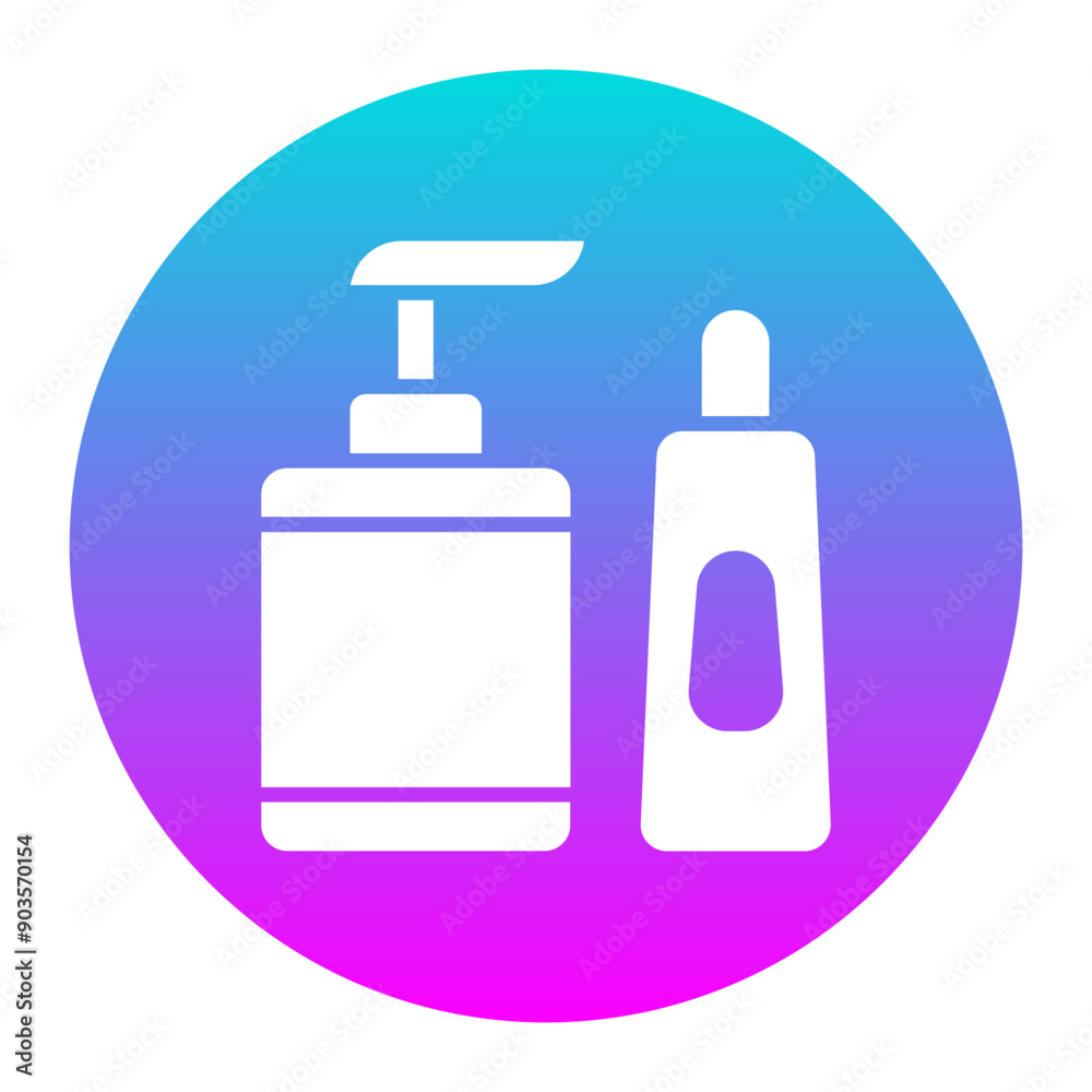 Canvas Prints Bottle vector icon. Can be used for Skincare iconset.