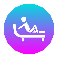 Relaxation vector icon. Can be used for Comfort iconset.