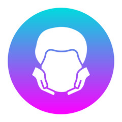 Fototapeta premium Massage vector icon. Can be used for Comfort iconset.