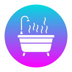 Hot Bath vector icon. Can be used for Comfort iconset.