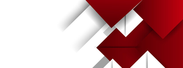 white and red abstract background with simple geometric shapes
