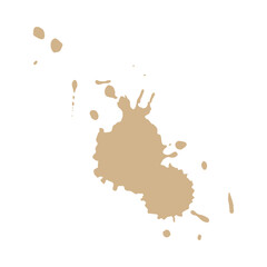 brown tan shade ink splash brush drop