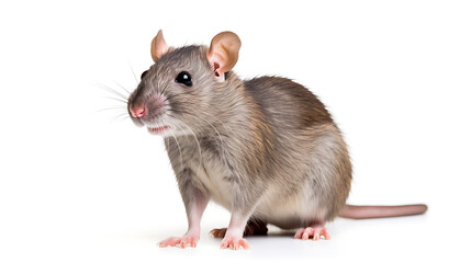 rat on white background