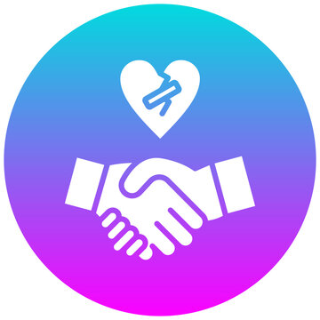 recommend clip art: Forgiveness vector icon. Can be used for Personality Traits iconset.