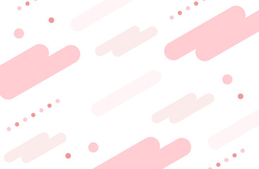 幾何学　メンフィス　背景　ピンク