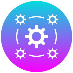 Network Interoperability vector icon. Can be used for Networking iconset.