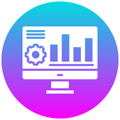 Business Intelligence vector icon. Can be used for Business Analytics iconset.