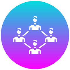 Socializing vector icon. Can be used for Networking iconset.