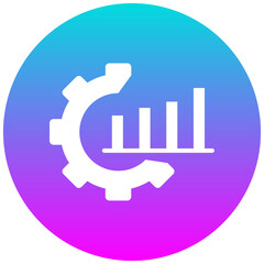 Streamlining vector icon. Can be used for Business Analytics iconset.
