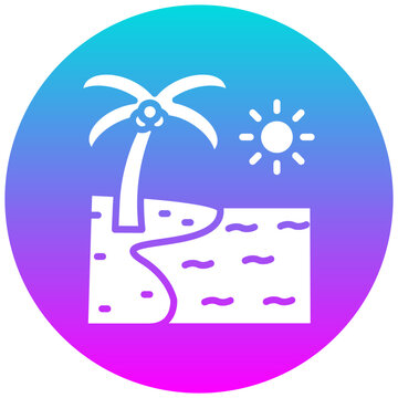 recommend clip art: Beach vector icon. Can be used for Coastline iconset.