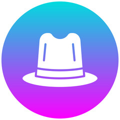 Beach Hat vector icon. Can be used for Coastline iconset.