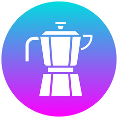 Italian Coffee Pot vector icon. Can be used for Italy iconset.